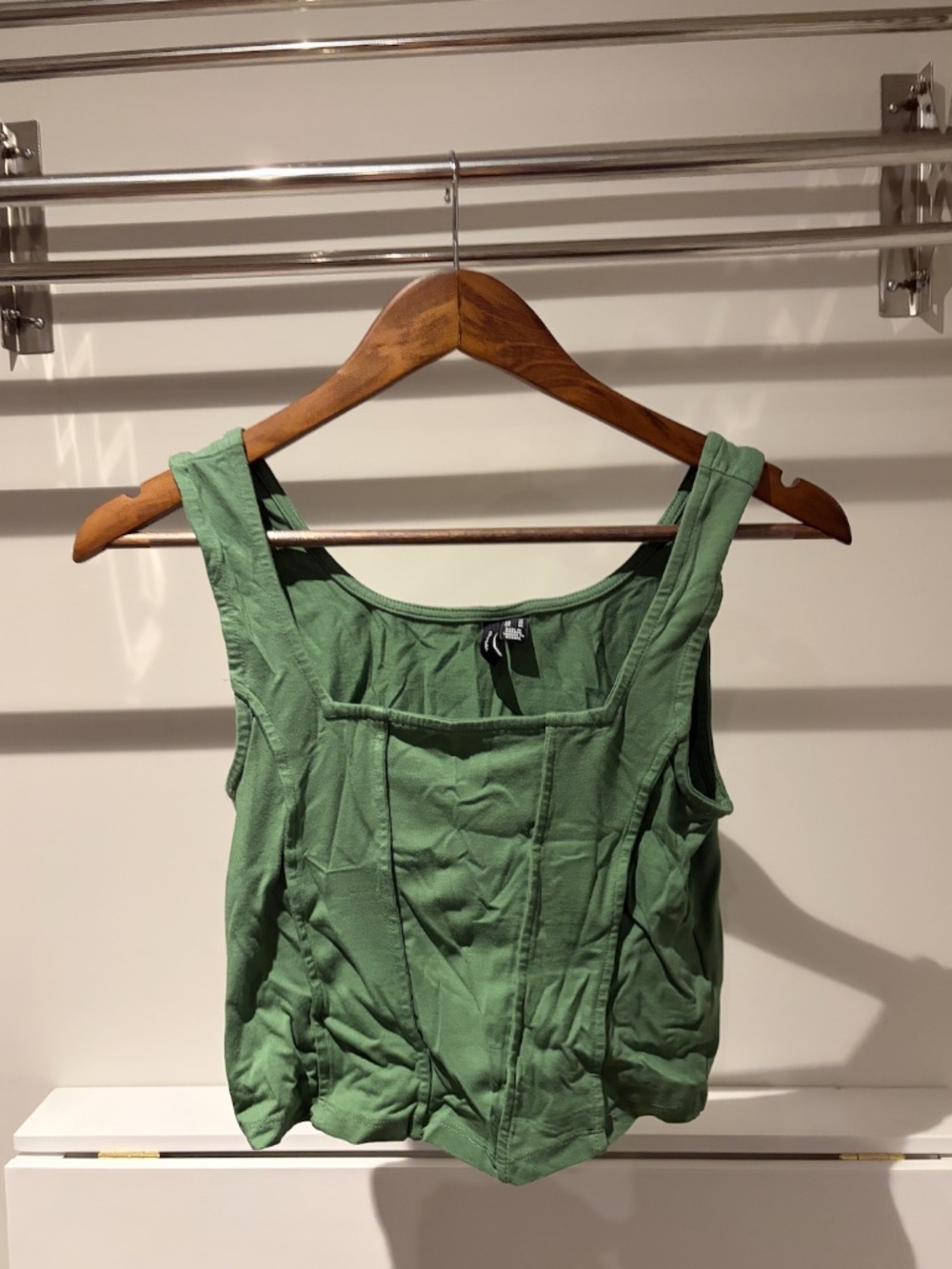 Vero Moda Sage Green Fitted Tank Top Size M